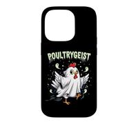 Carcasa para iPhone 14 Pro Chicken Ghost Poultrygeist Halloween Costume Farmer
