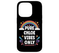 Carcasa para iPhone 14 Pro Chloe Vibes Only Cute Retro Girls Chloe Name