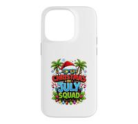 Carcasa para iPhone 14 Pro Christmas July Squad Summer Santa Hat Sunglasses Palm Tree