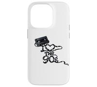 Carcasa para iPhone 14 Pro Cinta Adhesiva Suelta con Texto «I Heart The 90s Movie Store Rent»