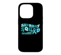 Carcasa para iPhone 14 Pro Cinta Verde Azulado para concientización sobre el síndrome X frágil de Support Squad