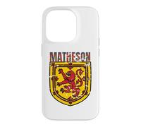 Carcasa para iPhone 14 Pro Clan Matheson Tartan Scottish Family Name Scotland Pride