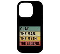 Carcasa para iPhone 14 Pro Clay The Man The Myth The Legend - Cita Personalizada Divertida
