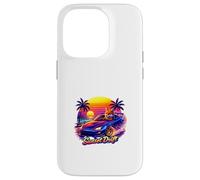 Carcasa para iPhone 14 Pro Coastal Fox Night Drive Retro Atardecer