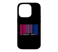 Carcasa para iPhone 14 Pro Código de Barras Orgullo Orgullo Orgullo Bisexual Bandera LGBTQ Amor estético
