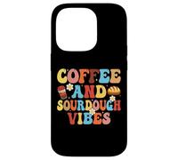 Carcasa para iPhone 14 Pro Coffee and Sourdough Vibes - Coffee Lover Sourdough Gifts