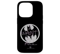 Carcasa para iPhone 14 Pro Colección de Iconos de Fan Clips de Batman DC con la Letra I Want It All
