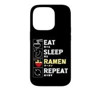 Carcasa para iPhone 14 Pro Comer sueño Ramen Repeat, Fideos para niños
