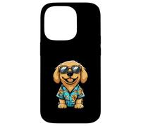 Carcasa para iPhone 14 Pro Cómic Genial de Golden Retriever Dog Summer Vibes