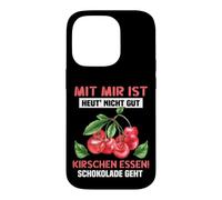 Carcasa para iPhone 14 Pro con mí es Hoy ´ Nicht gut Kirschen Essen! El Chocolate va