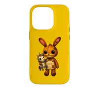 Carcasa para iPhone 14 Pro Conejo Kawaii Unicornio Espeluznante Lindo Conejo de Retazos de Halloween