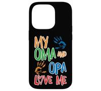 Carcasa para iPhone 14 Pro Convertirse en Abuelo y Abuela - Mis Abuelos me Quieren