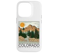 Carcasa para iPhone 14 Pro Cool Colorado The Rocky Mountains Illustration Graphic