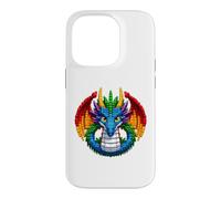 Carcasa para iPhone 14 Pro Cool Dragon Master Builder Building Blocks Bricks Kids Boys