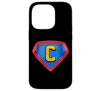 Carcasa para iPhone 14 Pro Cool Super C Alphabet Cute Initial Monogram Letter C Graphic