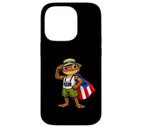 Carcasa para iPhone 14 Pro Coqui Frog Puerto Rico Puerto Rican Flag Taino Boricua