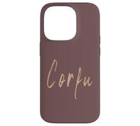 Carcasa para iPhone 14 Pro Corfú Grecia Diseño Vintage Elegante