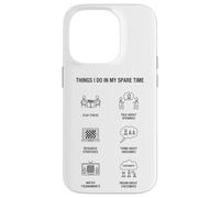 Carcasa para iPhone 14 Pro Cosas Que Hago en mi Tiempo Libre - Amante del ajedrez