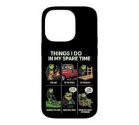 Carcasa para iPhone 14 Pro Cosas Que Hago en mi Tiempo Libre Papá Humor asando a Funny Frog