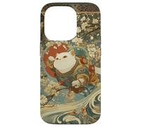 Carcasa para iPhone 14 Pro Cosmic Cat Ukiyo E Espacio Japonés Neko