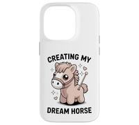 Carcasa para iPhone 14 Pro Creando mi Caballo de ensueño Kawaii Pastel Pony