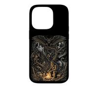 Carcasa para iPhone 14 Pro Criaturas del Bosque Misterioso Bigfoot Leyendas del Hombre Polilla