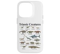 Carcasa para iPhone 14 Pro Criaturas Triásicas Primeros Reptiles Evolución Paleontología