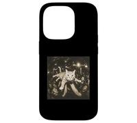 Carcasa para iPhone 14 Pro Crowd Surfing Cat Meme Disco Party Cat Gang Night Club