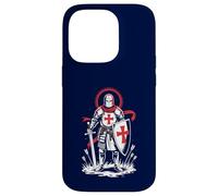 Carcasa para iPhone 14 Pro Cruzada Caballero Medieval Inglaterra Inglés San Jorge Histórico