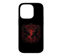 Carcasa para iPhone 14 Pro Cuervo de Valhalla Cuervos Runas de Odín Mitos nórdicos Vikingos