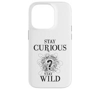Carcasa para iPhone 14 Pro Curious Stay Wild Question Mark Scribble Inspirational Love