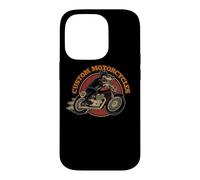Carcasa para iPhone 14 Pro Custom Motorcycles Retro Biker Lowbrow Wolf Rockabilly 50s