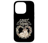 Carcasa para iPhone 14 Pro Cute Floral Goat Mom Homestead Farmer Mother