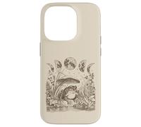 Carcasa para iPhone 14 Pro Cute Frog Mushroom Moon Witchy Fairy Grunge Vintage Graphic