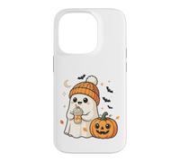 Carcasa para iPhone 14 Pro Cute Ghost Pumpkin Spice Latte Temporada de otoño