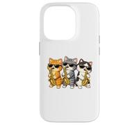 Carcasa para iPhone 14 Pro Cute Kawaii Kitten Saxophone Trio Music Lovers