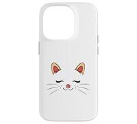 Carcasa para iPhone 14 Pro Cute Sleepy Cat Face Adorable Feline Kitty Lover