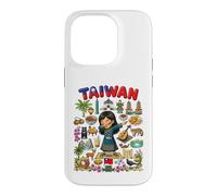 Carcasa para iPhone 14 Pro Dabbing Taiwán Girl Flag Dress Taipei Bubble Tea Pride Kids