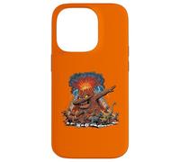 Carcasa para iPhone 14 Pro Dabbing Volcano Geography Volcanologist Scary Dinosaur