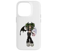 Carcasa para iPhone 14 Pro Dark Angel Demon EMO Baddie Grunge Y2K Gótico Nursecore