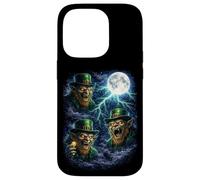 Carcasa para iPhone 14 Pro Dark Leprechaun Under The Moon Día de San Patricio Arte Fantasía
