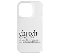 Carcasa para iPhone 14 Pro Definición de Iglesia Un Hospital para Pecadores Santos Fe Jesús