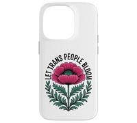 Carcasa para iPhone 14 Pro Deja Que Las Personas Trans florezcan - Vibrant Pride Ally Flower Pretty