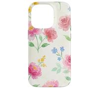 Carcasa para iPhone 14 Pro Delicado diseño de jardín Floral de Acuarela de Primavera