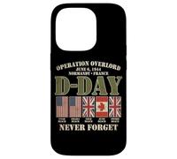 Carcasa para iPhone 14 Pro Día D 6 de Junio de 1944 Normandía Francia Nunca Olvides Que se desvaneció