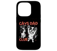 Carcasa para iPhone 14 Pro Día del Padre de los Cavs Dad Club King Charles Cavalier Dog Dad Man