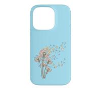 Carcasa para iPhone 14 Pro Dientes de león y Mahjong Tiles Bam Crak Dots Make A Wish Flower