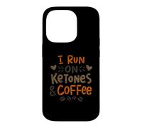 Carcasa para iPhone 14 Pro Dieta cetogénica Corro con cetonas y café Ketosis Keto Dieta