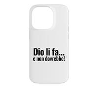 Carcasa para iPhone 14 Pro DIO li FA e Non dovrebbe Cita irónica Minimalista