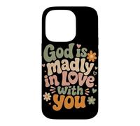 Carcasa para iPhone 14 Pro Dios está locamente Enamorado de ti fe Cristiana inspiradora